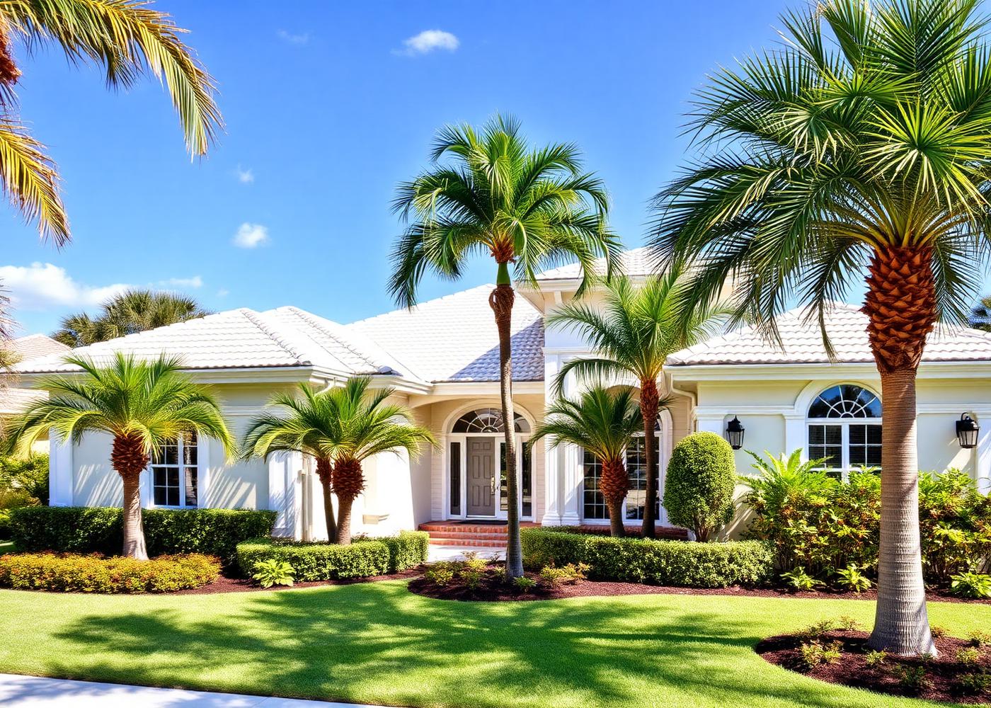 Florida home with elegant curb appeal